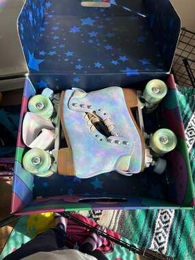 Impala Samira Quad Roller Skates in Dusty Blue - Size 8 Women's